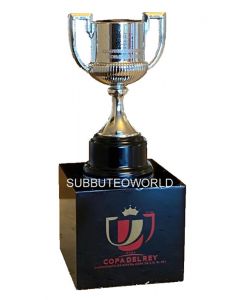 1037. THE COPA DEL RAY TROPHY. 45mm High, Stands On A Plinth. Official Licensed Replica Trophy.
