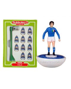 ITALY 1968. Retro Subbuteo Team. Modelled on the LW Figure & Bases From the 1980's. 