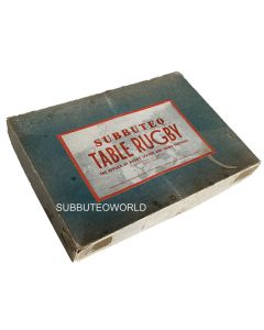 1950's SUBBUTEO RUGBY DE LUXE EDITION BOX SET. Largest Set That Includes The Pitch.